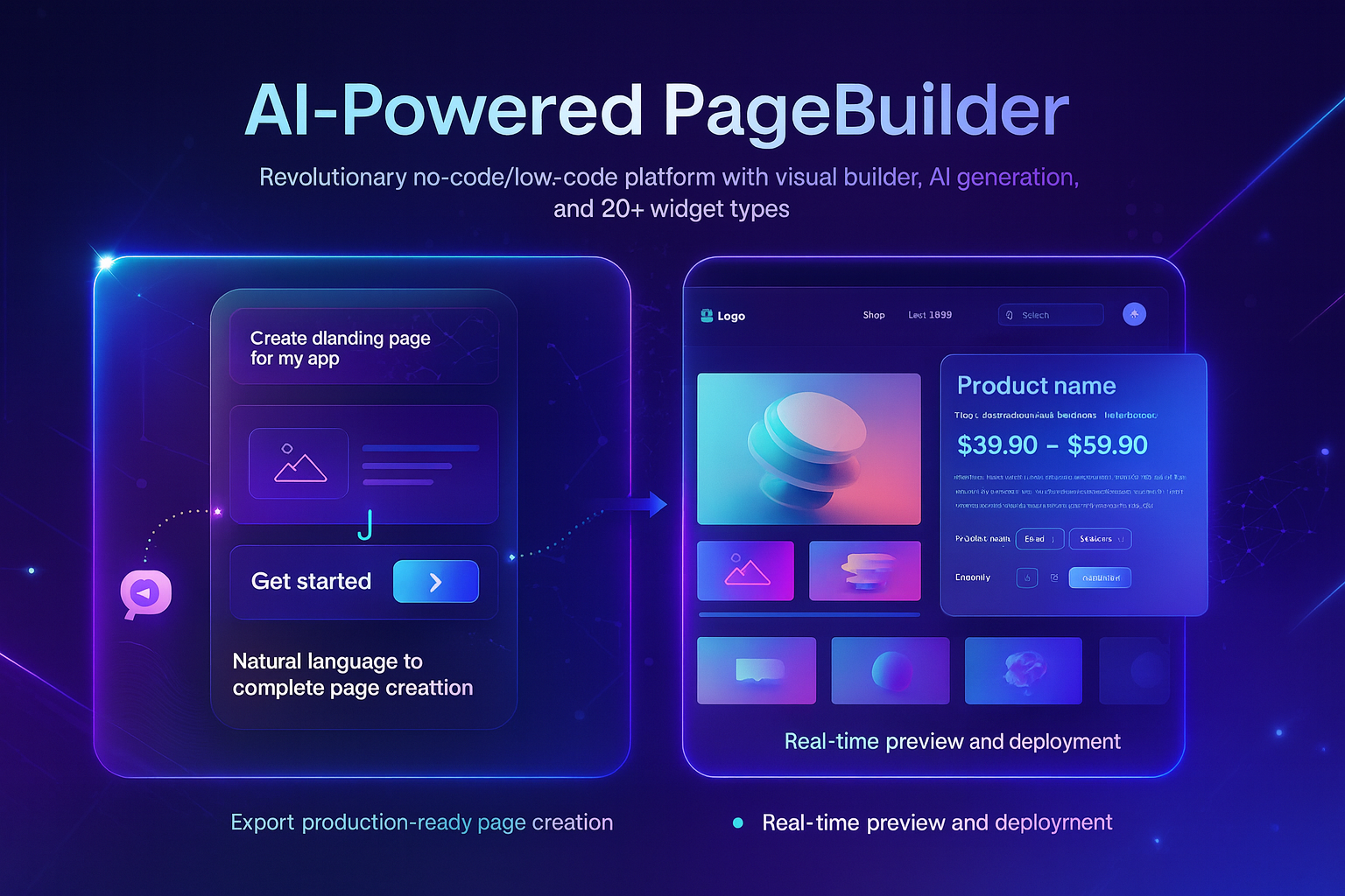AI PageBuilder Analytics Interface